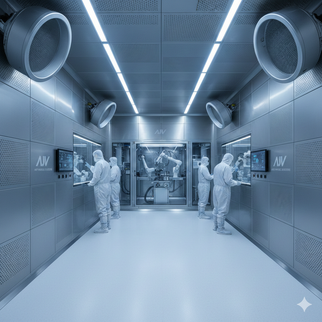 طراحی فضاهای ضد پارتیکل با پنل های آکوستیک AJV