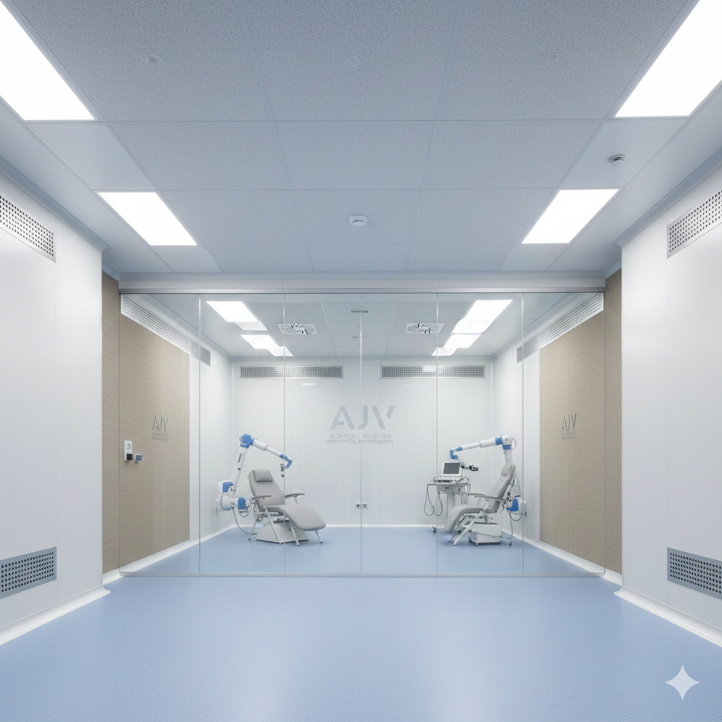 اکوستیک فضاهای حساس درمانی و کلین‌روم‌ها با سیستم‌های آکوستیک AJV