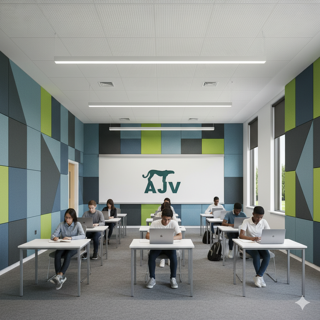 طراحی آکوستیک در فضاهای آموزشی؛ چگونه پنل‌های AJV یادگیری را تقویت می‌کنند
