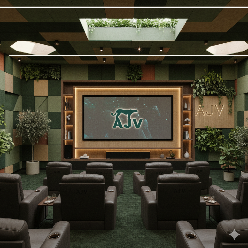 آکوستیک سینماهای خانگی و VIP؛ تجربه صدای سه‌بعدی با پنل‌های AJV