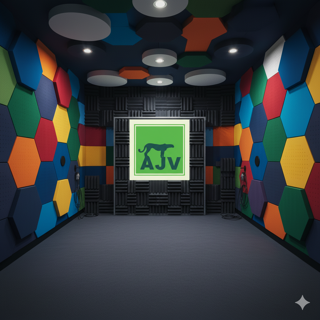 تحلیل علمی اثر رنگ و متریال در عملکرد پنل‌های آکوستیک ای جی وی