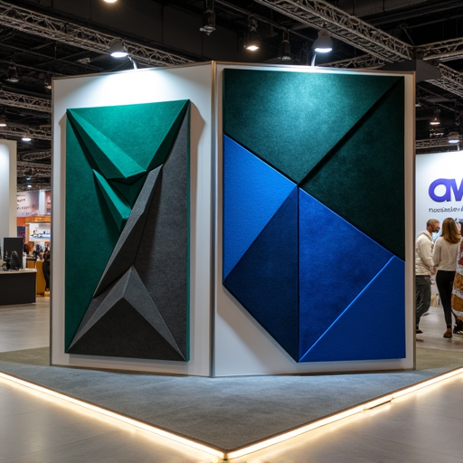 کاربرد وول پنل مخملی آکوستیک پشت چسب‌دار AJV با طرح مثلث