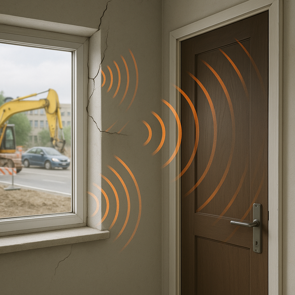 آلودگی صدا از کجا وارد ساختمان می‌شود و بهترین راهکارهای کنترل آن چیست؟