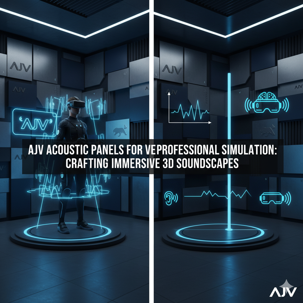 پنل‌های آکوستیک AJV برای فضاهای واقعیت مجازی (VR) و شبیه‌سازی حرفه‌ای