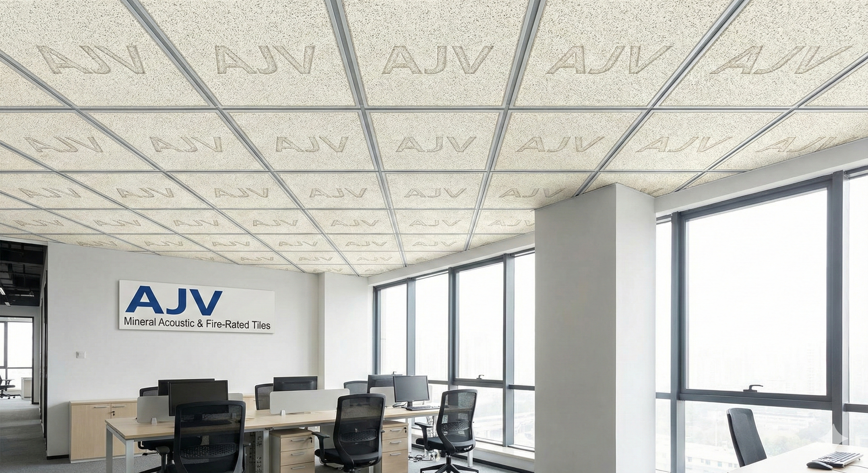 تایل ضد حریق و آکوستیک مینرال AJV