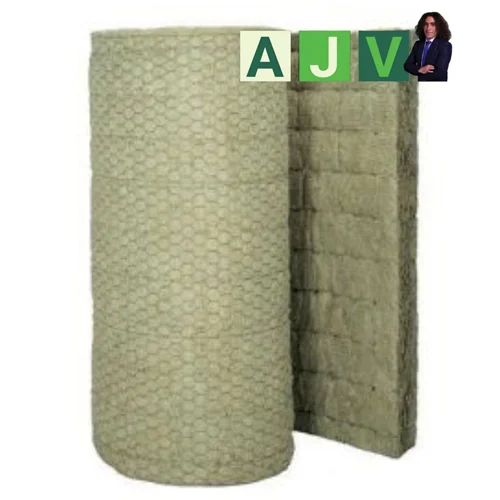 پشم سنگ پتویی5 سانت توری دار با دانسیته 80